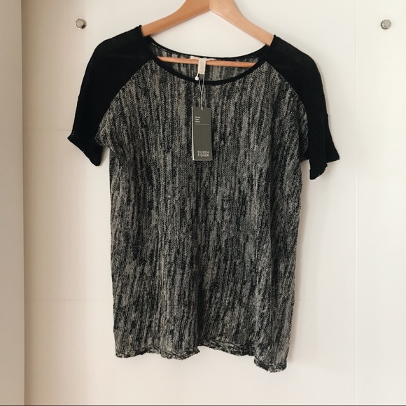 Eileen Fisher Tops - Eileen Fisher Marled Linen Delave Blouse